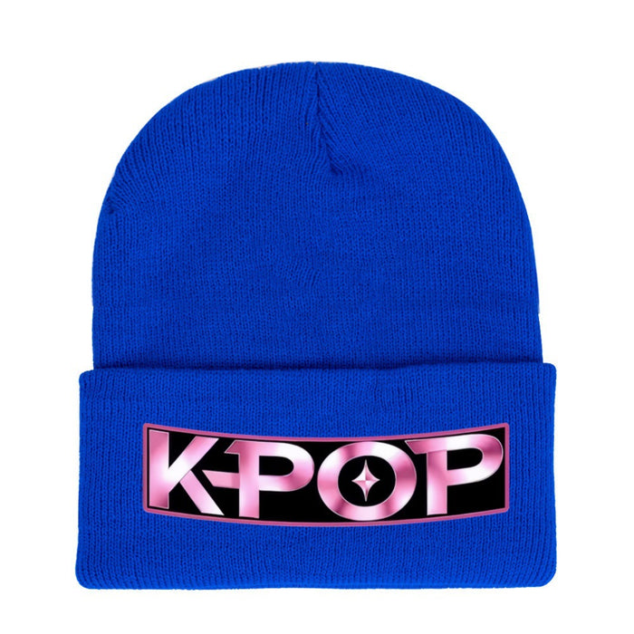 Wholesale Kpop style cartoon knitted hat beanie outdoor warm hat