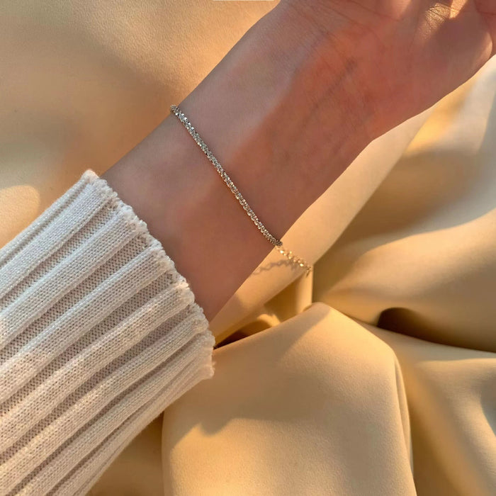 Wholesale Geometric circular necklace, light luxury, niche, double-layer necklace, collarbone chain