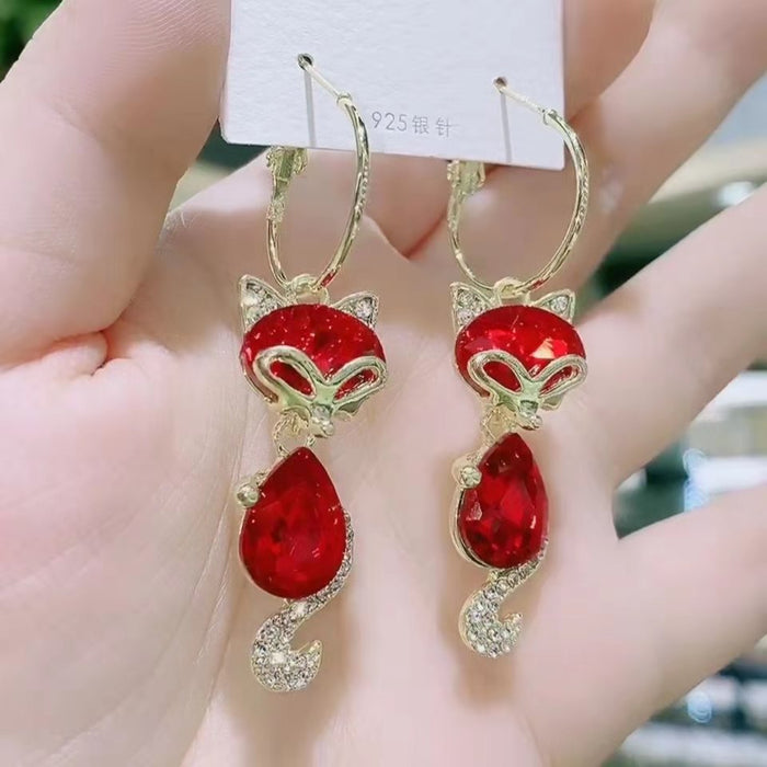 Wholesale  Earrings Red Fox Earrings  Fox Earrings  Women's Earrings