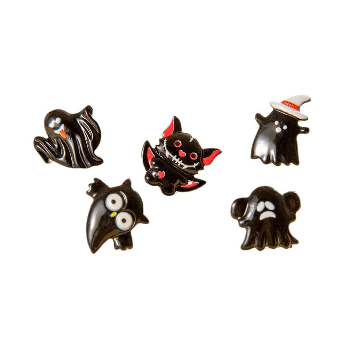 Wholesale Cross-border Cartoon Fun Owl Ghost Earrings Diablo Personalized Bat Earrings MOQ≥2