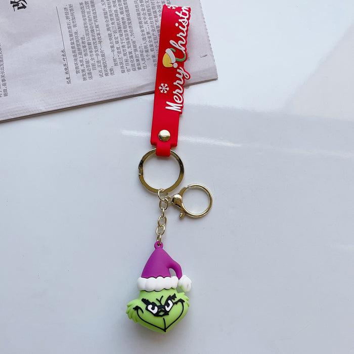 Wholesale Creative Christmas Grinch Keychain JDC-KC-JuShu007