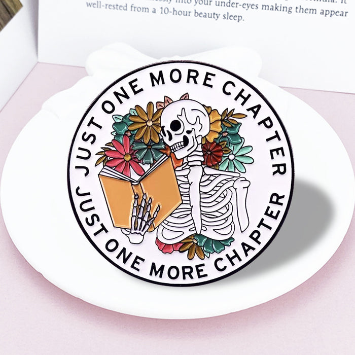 Wholesale Trendy Skull Baking Paint Brooch Lapel Pin Badge Clothing Bag Decoration Fashion Accessory MOQ≥2