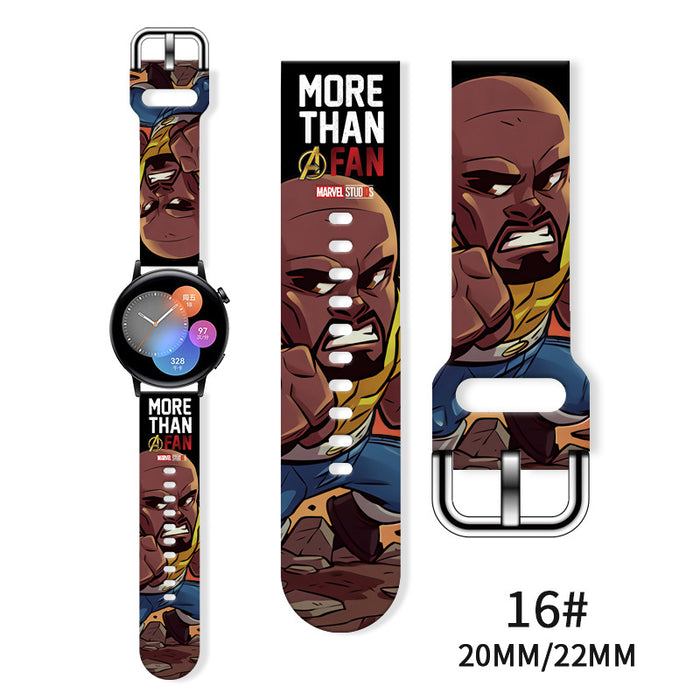 Wholesale Printed Silicone Watch Strap Wrist Strap JDC-WD-NuoQi065