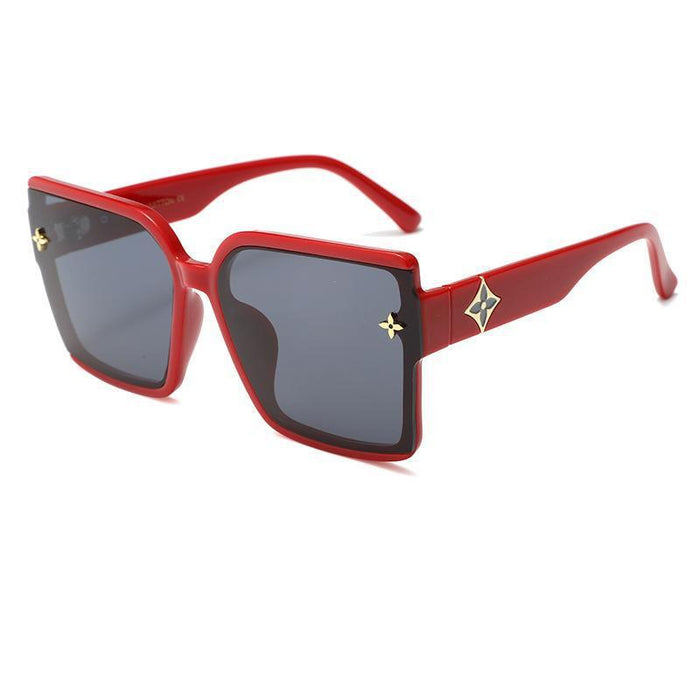 Wholesale Fashionable square frame sunglasses, versatile street photography sunglasses, UV resistant sun visors