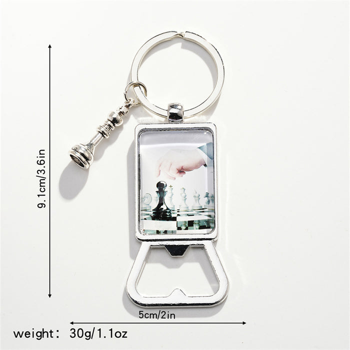 Wholesale Chess Alloy Keychain JDC-KC-HuiWen007