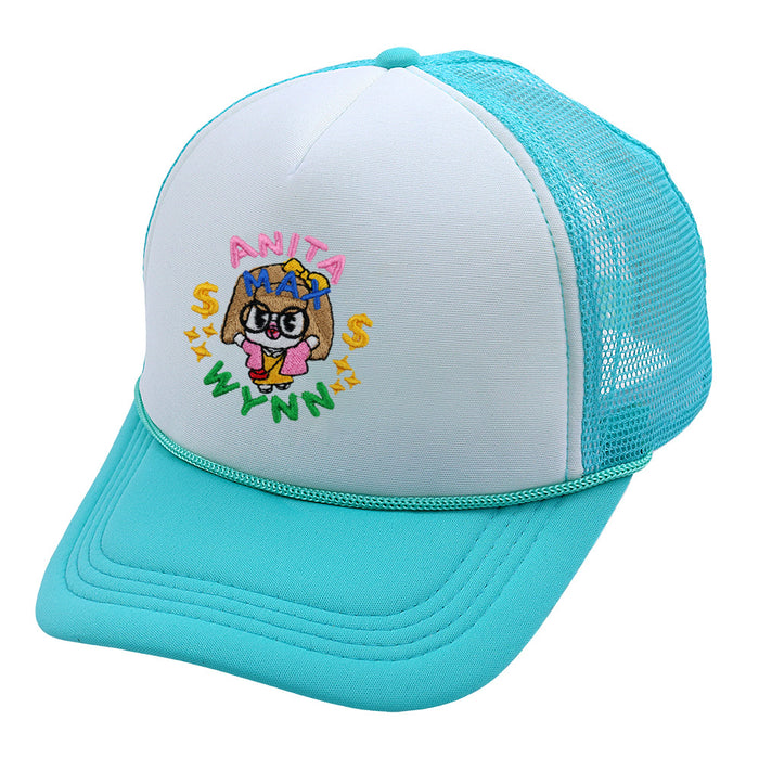 Wholesale Cotton Embroidered Trucker Hat Summer Mesh Cap Baseball Cap JDC-FH-HaiPu003