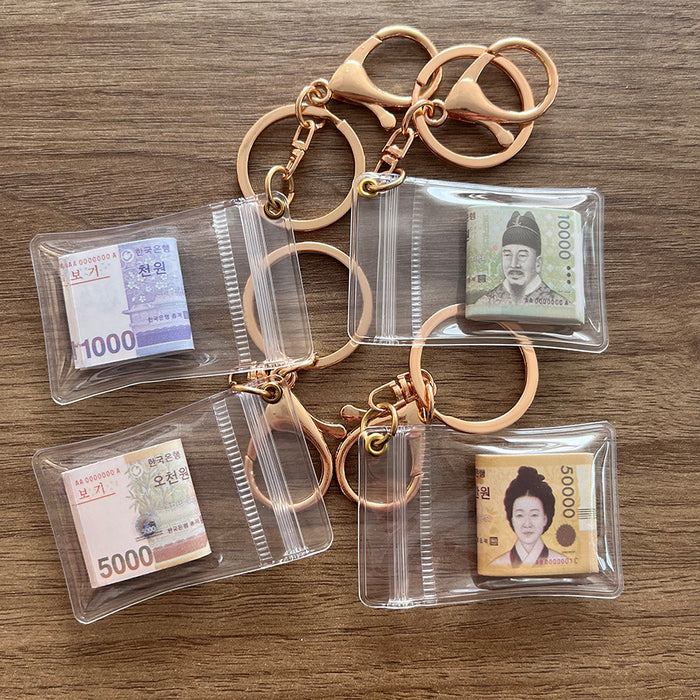 Wholesale US Dollar Banknote Metal Keychains JDC-KC-HaoAn018