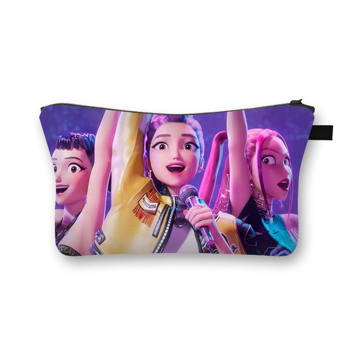 Wholesale Kpop Girls'  large capacity desktop storage cosmetic bag