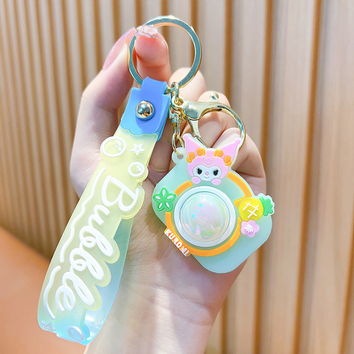 Wholesale Cartoon Flash Camera Cute Car Soft Jelly Decoration Couple's Backpack Cute Keychain Pendant