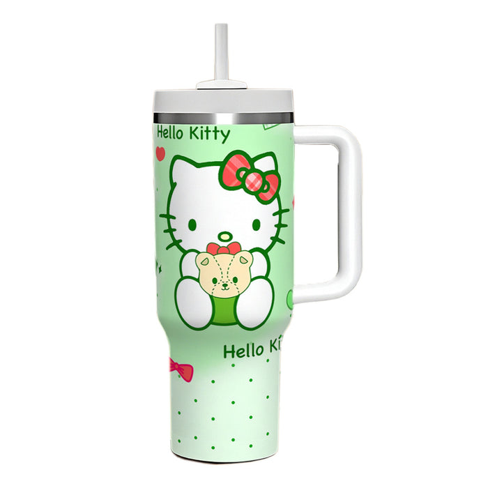 Wholesale 40oz Large Capacity Kitten Big Mac Ice Cup Double-layer Vacuum Car Cup