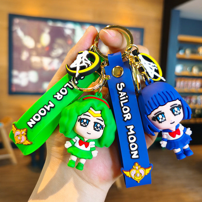 Wholesale Cartoon Silicone Doll Keychain JDC-KC-Tingm295