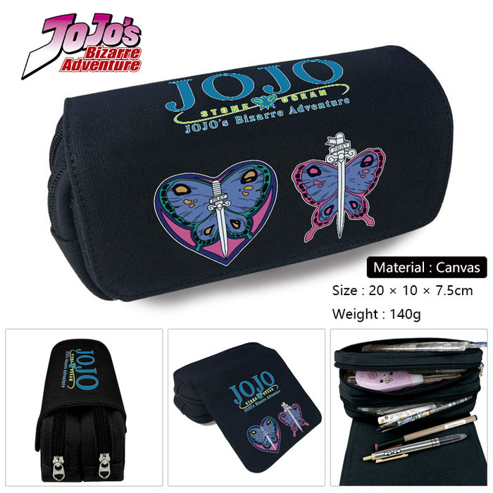 Wholesale Anime Cartoon Canvas Pencil Case Stylish Student Stationery Pouch