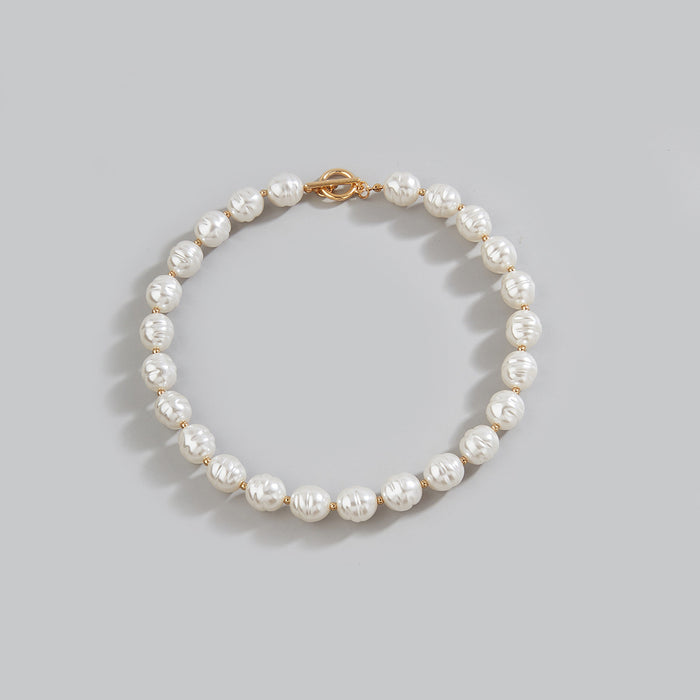 Wholesale Baroque Pearl Necklace Fashion Simple Collarbone