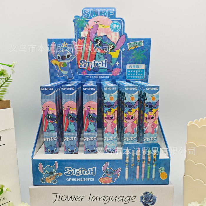 Wholesale cute cartoon 0.5mm student clickable ballpoint pens