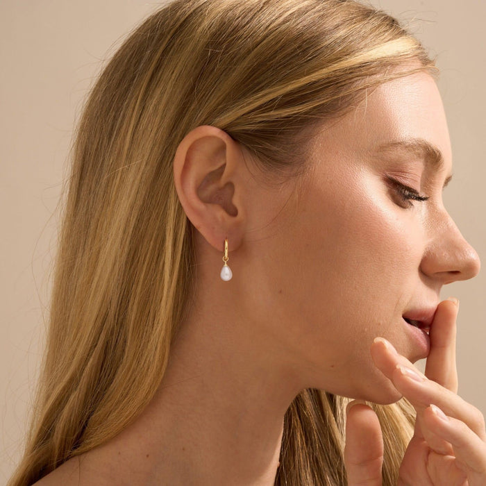 Wholesale Teardrop Pearl Dangle Earrings — Premium Stainless Steel Jewelry