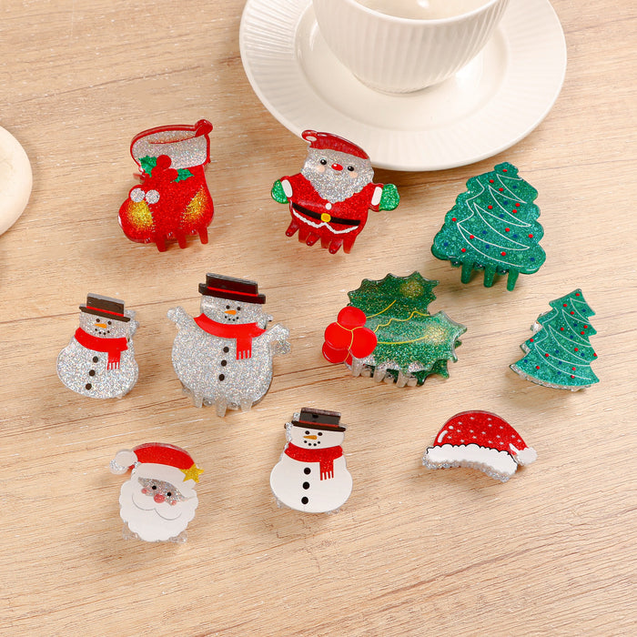 Wholesale Accessories Christmas atmosphere glitter small clip