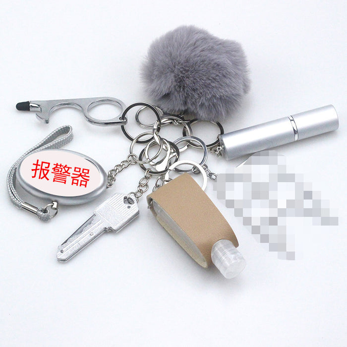 Wholesale Plush Perfume Bottle Multi-function Keychain 8-piece Set JDC-KC-TouMS077