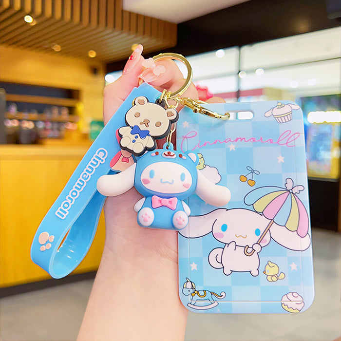 Wholesale Cartoon Silicone Card Holder Keychain JDC-KC-KuM007