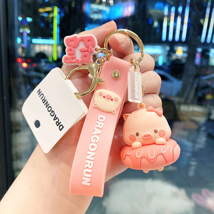 Wholesale Cartoon Silicone Keychain JDC-KC-MZL015