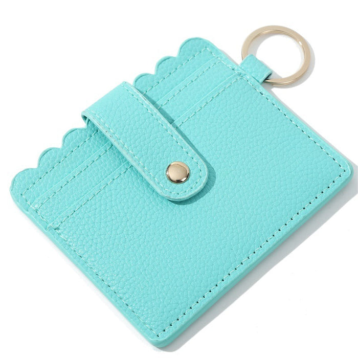 Wholesale PU Leather Card Holder Keychain JDC-KC-JinHan001