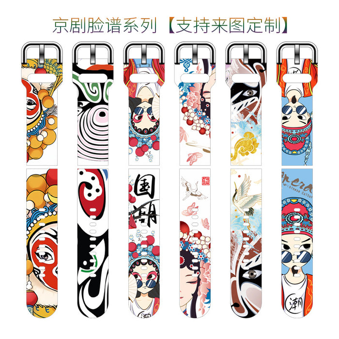 Wholesale Printed Tpu Watch Strap Wrist Strap JDC-WD-NuoQi076