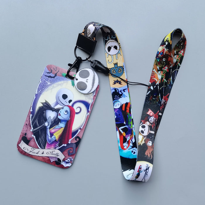 Wholesale  Cartoon Anime Phone Lanyard Card Holder For Students Bus Pass ID Badge Everyday Accessory