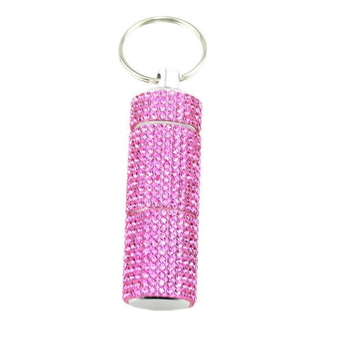 Wholesale Rhinestone 2 Compartment Pill Case Stylish Fashion Accessory Cute Gift For Adults Party Favor Boutique Resale