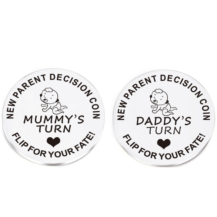 Wholesale Newborn commemorative coin baby stainless steel decision coin