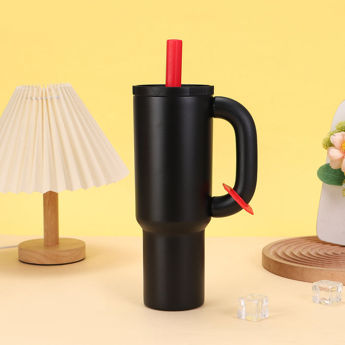 Wholesale 40oz Ice Bullies Cup with 304 Stainless Steel Handle Straws in Various Bright Colors