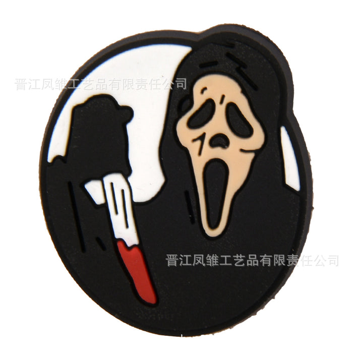 Wholesale 50pcs Horror Tarot  Series Shoes Charms Accessories Slippers Accessories Patch Decorative Shoe Buckle