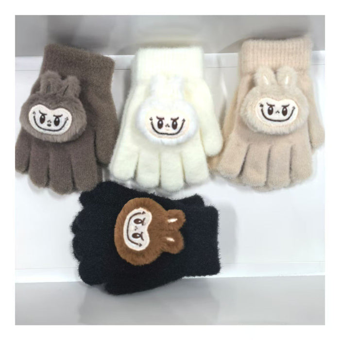 Wholesale Children Winter Cute Cartoon Warm Knitted Gloves