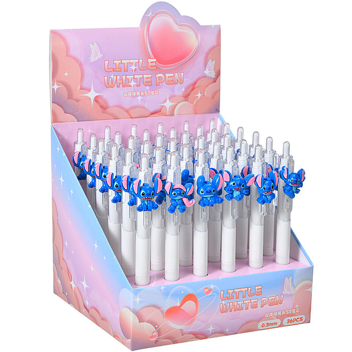 Wholesale 36pcs/ box Press Gel Pen Black Quick-Drying Brush Pen Student Gift Pen