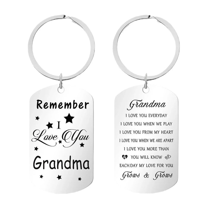 Wholesale Stainless steel keychain commemorative gift engraved keychain pendant
