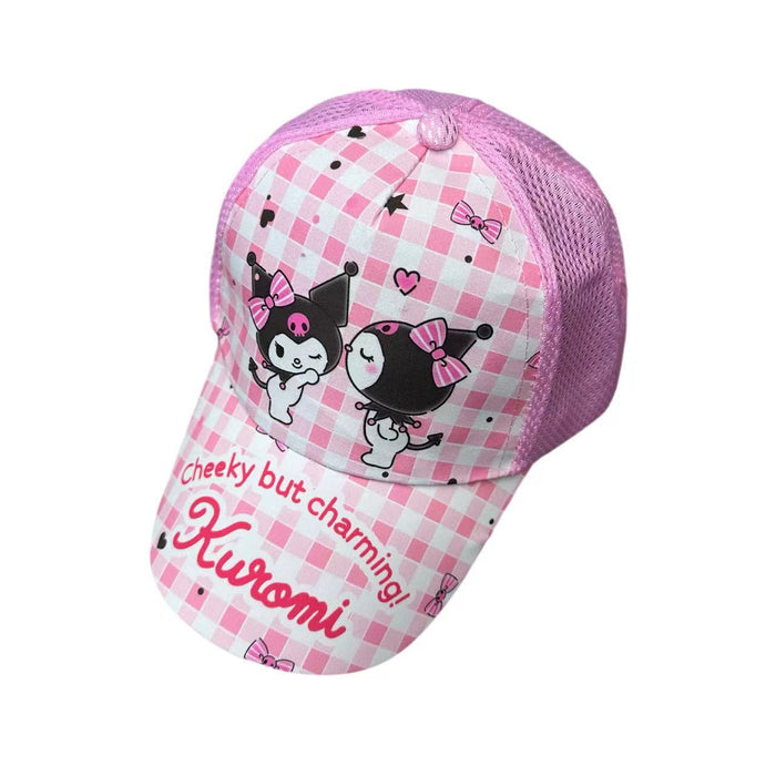 Wholesale Cartoon print baseball cap thin mesh cap for children