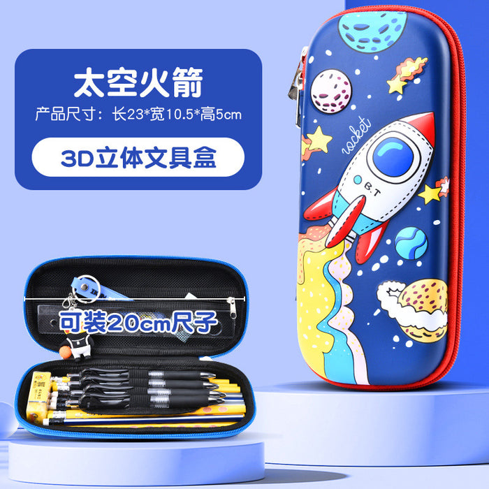 Wholesale Cartoon Pencil Case for Primary School Students Large Capacity Storage