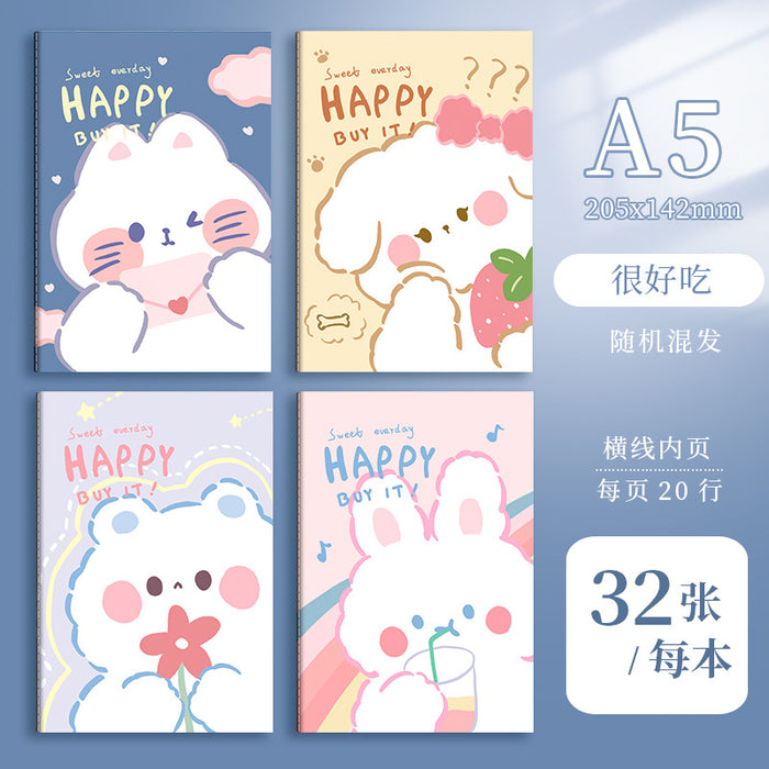 Wholesale 2pcs A5 cartoon retro notebook B5 cute stationery