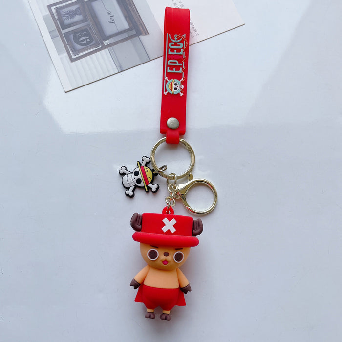 Wholesale Cute Cartoon Three-dimensional Silicone Keychain JDC-KC-JuShu033