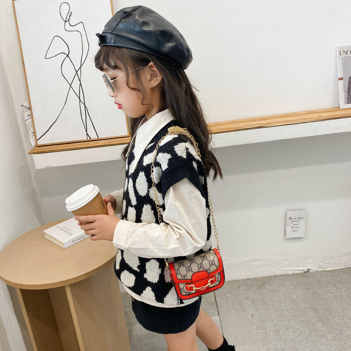 Wholesale Children's Shoulder Bag Fashion Girl's Chain Shoulder Crossbody Bag Coin Purse