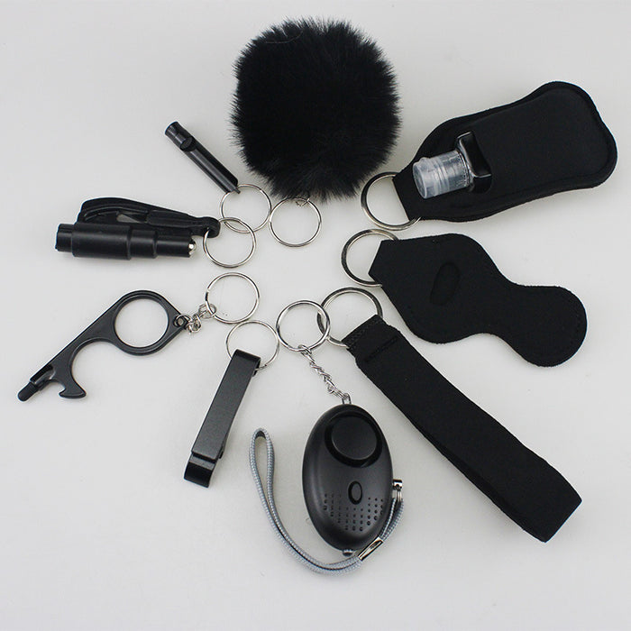 Wholesale Diving Cloth Multifunctional Keychain 10-piece Set JDC-KC-TouMS067