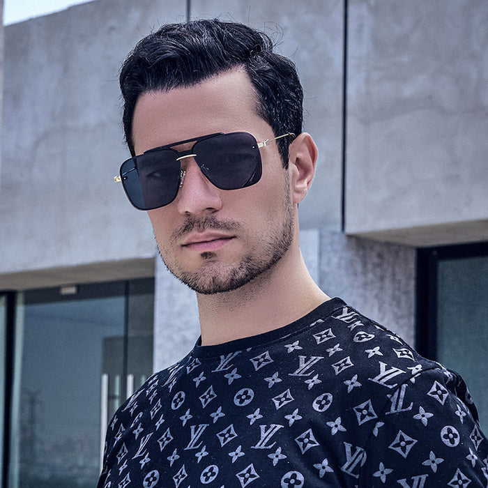 Wholesale frameless trim sunglasses men's fashion glasses sunglasses