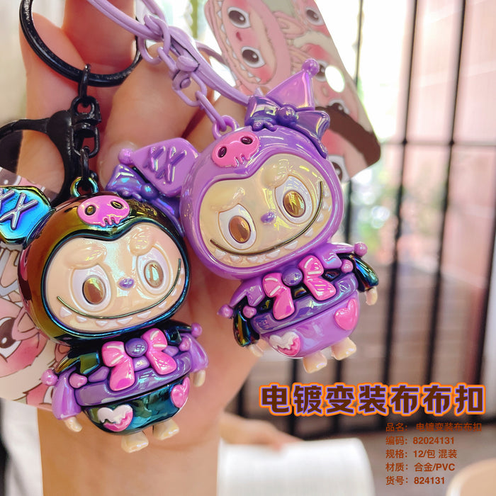 Wholesale Cute Electroplated Keychain Small Pendants