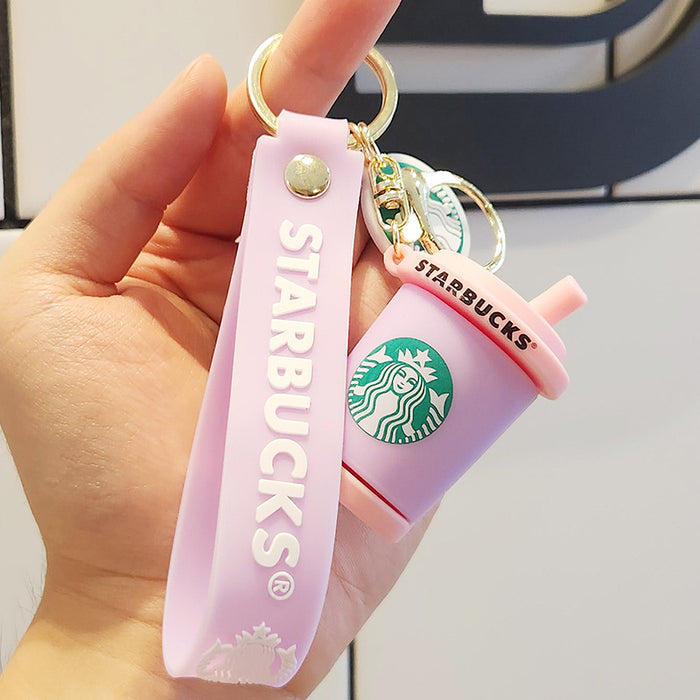 Wholesale Creative Starbucks Milk Tea Cup Keychain JDC-KC-HanC002