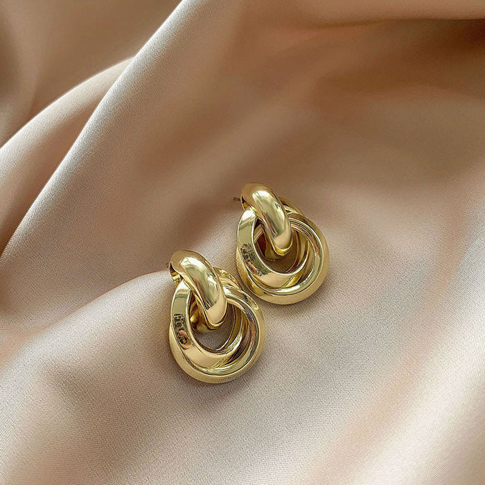 Wholesale Earrings Women's Metal Round Earrings Earrings  Earrings