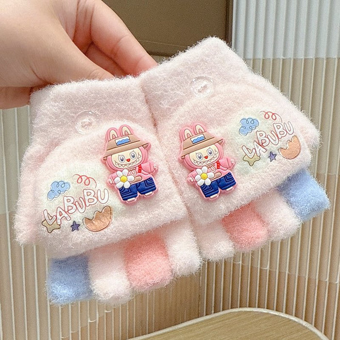 Wholesale Cute children' s winter thickened warm gloves