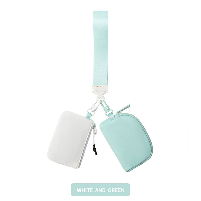 Wholesale Wrist Bag Portable Lulu Card Bag Storage Bag Bank Card Mini Coin Purse