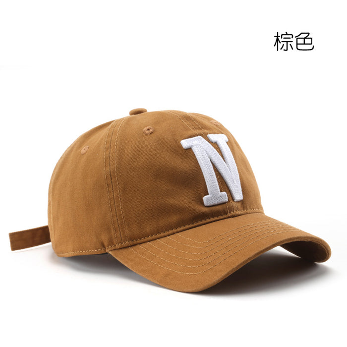 Wholesale Vintage Letter N Embroidered Cotton Fashionhat Baseball Cap JDC-FH-TuL006