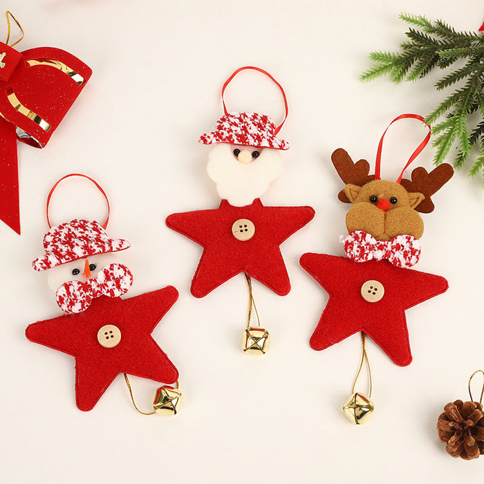 Wholesale Christmas pendant Christmas tree pendant decorations Santa bell hanging decorations spot