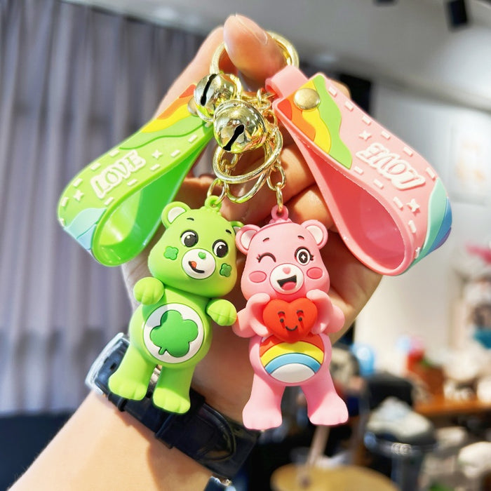 Wholesale PVC Cartoon Love Bear Keychains (F) JDC-KC-Chucheng013