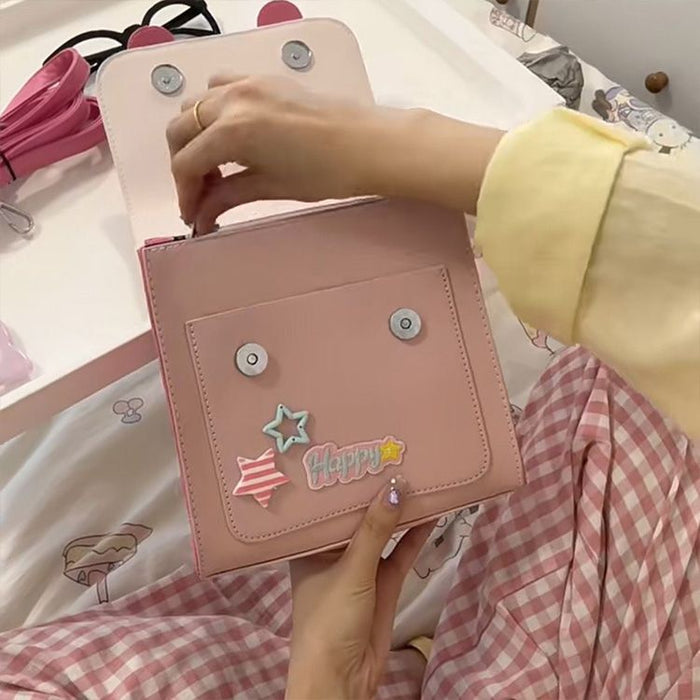 Wholesale Original new cute niche contrasting single shoulder bag, crossbody small square bag