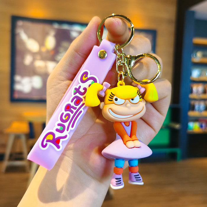 Wholesale Cartoon Doll 3D Rubber Keychain JDC-KC-Tingm072